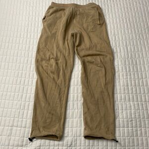 H&M Tan Swearpants With Adjustable Cuffs Size S
